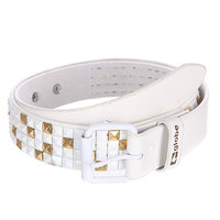 Ремень Globe Stud Belt White/Gold