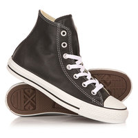 Кеды кроссовки высокие Converse Chuck Taylor All Star Leather Black
