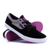 Кеды кроссовки женские DC Bristol Le Black/Purple Wine