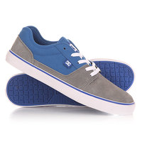 Кеды кроссовки низкие DC Tonik Grey/White/Blue