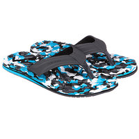 Шлепанцы Quiksilver Monkey Texture Grey/Blue/Black