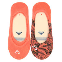 Носки низкие женские Roxy Sneakers Palm Stripe Burn Coral