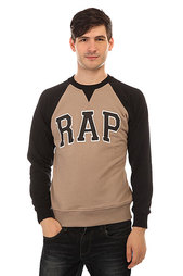 Толстовка свитшот Anteater Crewneck Rap Black/Beige