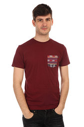 Футболка Huf Guatemalan Pocket Tee Burgundy