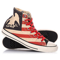Кеды кроссовки высокие Converse 144677 Red/Navy