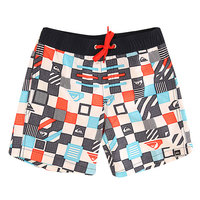 Шорты пляжные детские Quiksilver Checkeredvl Y15 Checkered Volley Whi