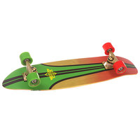 Скейт мини круизер Dusters S6 Glassy Pinstripe Cruiser Rasta 7.75 x 29 (73.6 см)