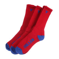 Комплект носков из 3 пар Fallen Trademark Sock Red/Blue