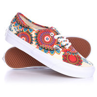 Кеды кроссовки низкие женские Vans Authentic Slim Geo Floralmagenta/True White