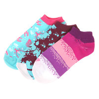 Комплект носков женский Roxy 3pk Tie Dye Grunge Multi