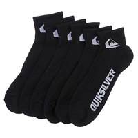 Носки средние Quiksilver 3pk Bold Logo Black