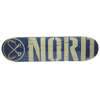 Дека для скейтборда для скейтборда Nord Logo Blue/Beige 31.75 x 8 (20.3 см)