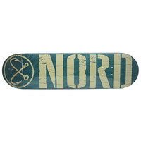 Дека для скейтборда для скейтборда Nord Logo Green/Beige 32 x 8.25 (21 см)