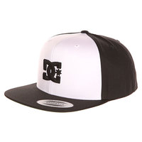 Бейсболка с прямым козырьком DC Snappy White/Black