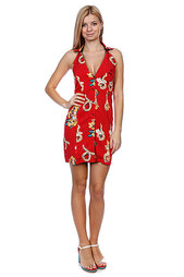 Платье женское Fred Perry Amy Hawaiian Print Dress Red