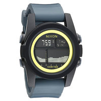 Часы Nixon Unit Tide Black/Dark Gray/Chartreuse