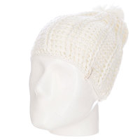 Шапка с помпоном женская Billabong Bare Bones Beanie White