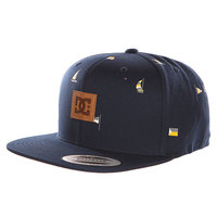 Бейсболка с прямым козырьком DC Brills Team Flag Blue Iris