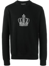 толстовка с вышивкой короны Dolce &amp; Gabbana