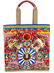 сумка-тоут с принтом Carretto Siciliano Dolce &amp; Gabbana