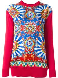 джемпер с принтом Carretto Siciliano Dolce &amp; Gabbana