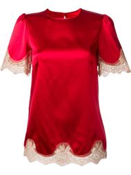топ с кружевной окантовкой Dolce &amp; Gabbana