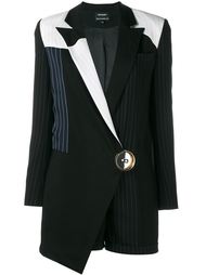 Patchwork Mohair &amp; Wool Jumpsuit Jacket Anthony Vaccarello