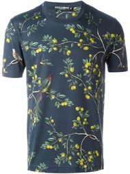 футболка с принтом лимонных деревьев Dolce &amp; Gabbana