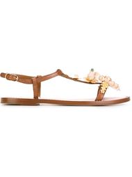 декорированные сандалии  Dolce &amp; Gabbana