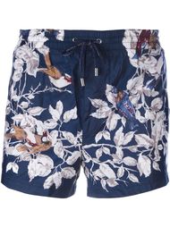 шорты для плавания с принтом птиц Dolce &amp; Gabbana