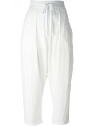 drop-crotch drawstring cropped trousers Lost &amp; Found Ria Dunn