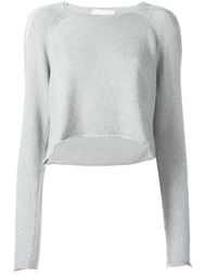 boat neck cropped jumper Lost &amp; Found Ria Dunn
