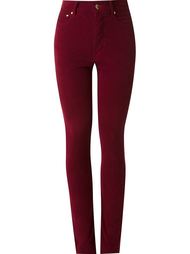 high waist velvet skinny trousers Amapô