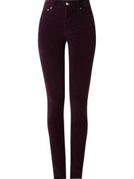 high waisted velvet skinny trousers Amapô