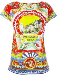 футболка с принтом 'Pasticceria Tipica' Dolce &amp; Gabbana