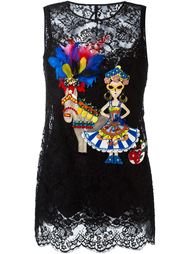 топ без рукавов с вышивкой  Dolce &amp; Gabbana
