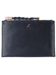 embossed snakeskin effect clutch GINGER &amp; SMART