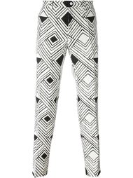 брюки кроя слим с геометрическим принтом Dolce &amp; Gabbana