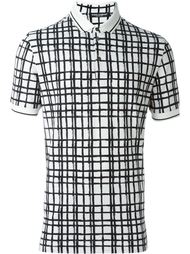 grid print polo shirt  Dolce &amp; Gabbana