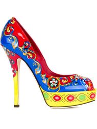 туфли с принтом 'Carreto Siciliano' Dolce &amp; Gabbana