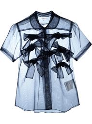 прозрачная блузка с аппликацией  Comme Des Garçons Girl