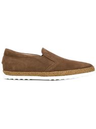 rope trim slip-on shoes Tod's