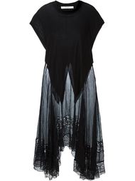 платье с кружевной вставкой Givenchy