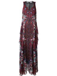 шифоновое платье с цветочным принтом Mary Katrantzou