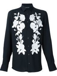 рубашка с цветочной вышивкой Alexander McQueen