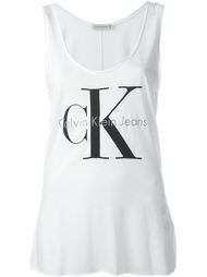 майка с принтом логотипа  Calvin Klein Jeans