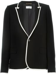 блейзер с контрастной окантовкой  Saint Laurent