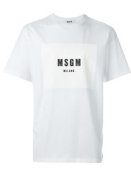 футболка с логотипом MSGM