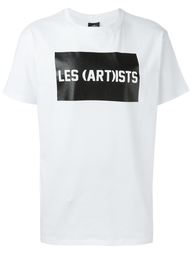 футболка с принтом логотипа   Les (Art)Ists
