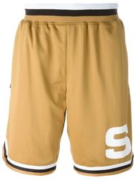 спортивные шорты с принтом логотипа Stussy